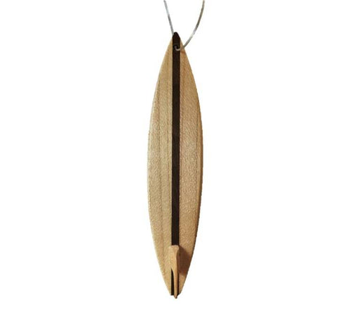 Wooden surfboard ornament
